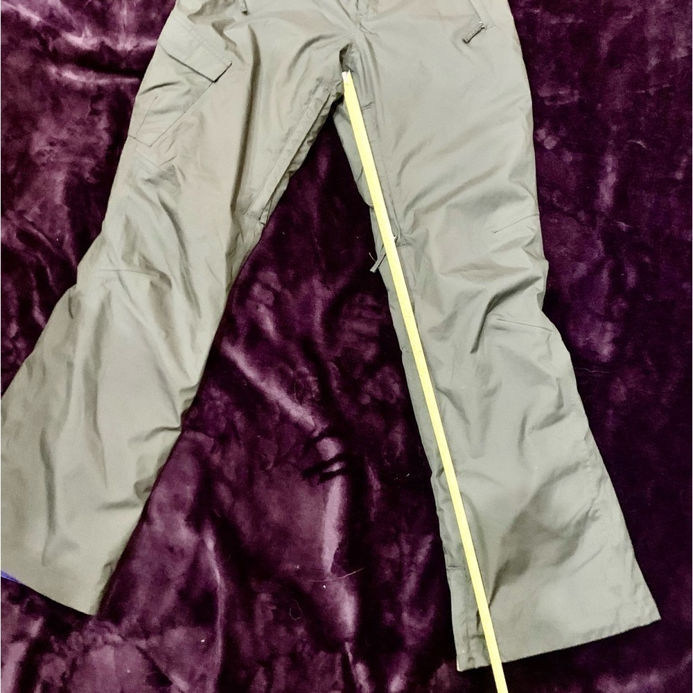 Sims Snowboarding Pants XS Charcoal Grey Blue Lining Pockets Boot Cut EUC - Picture 11 of 12